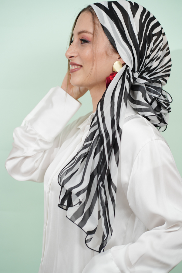 Headscarf Printed “Zebra Jaspe”