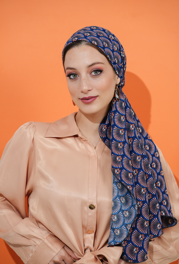 Headscarf Printed “Sodalite”