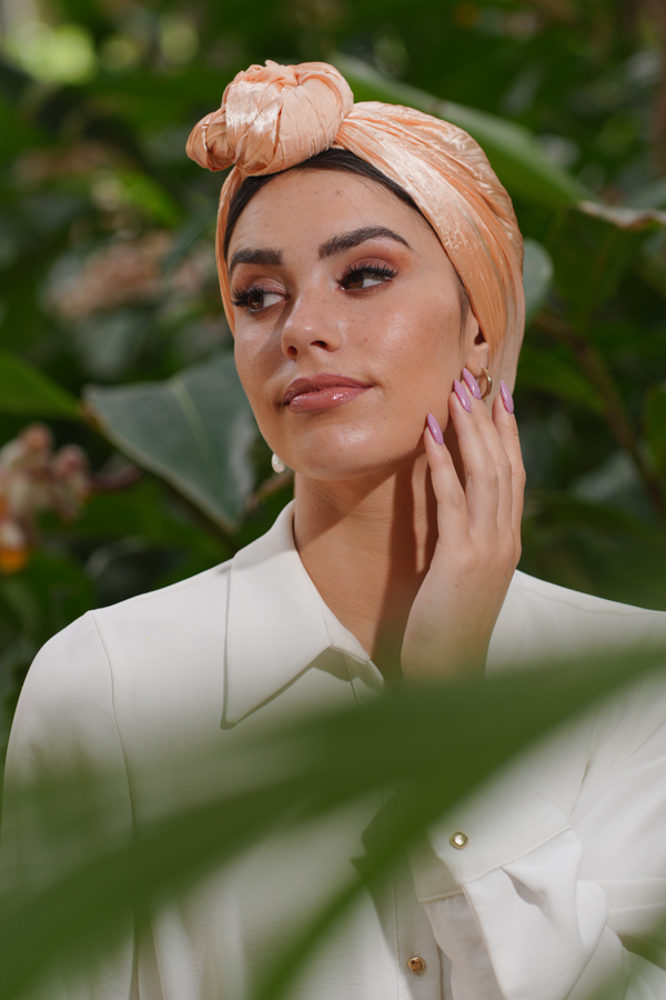 Peach Evening Headscarf