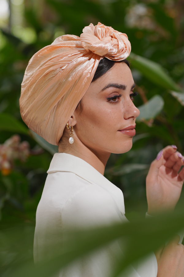 Peach Evening Headscarf