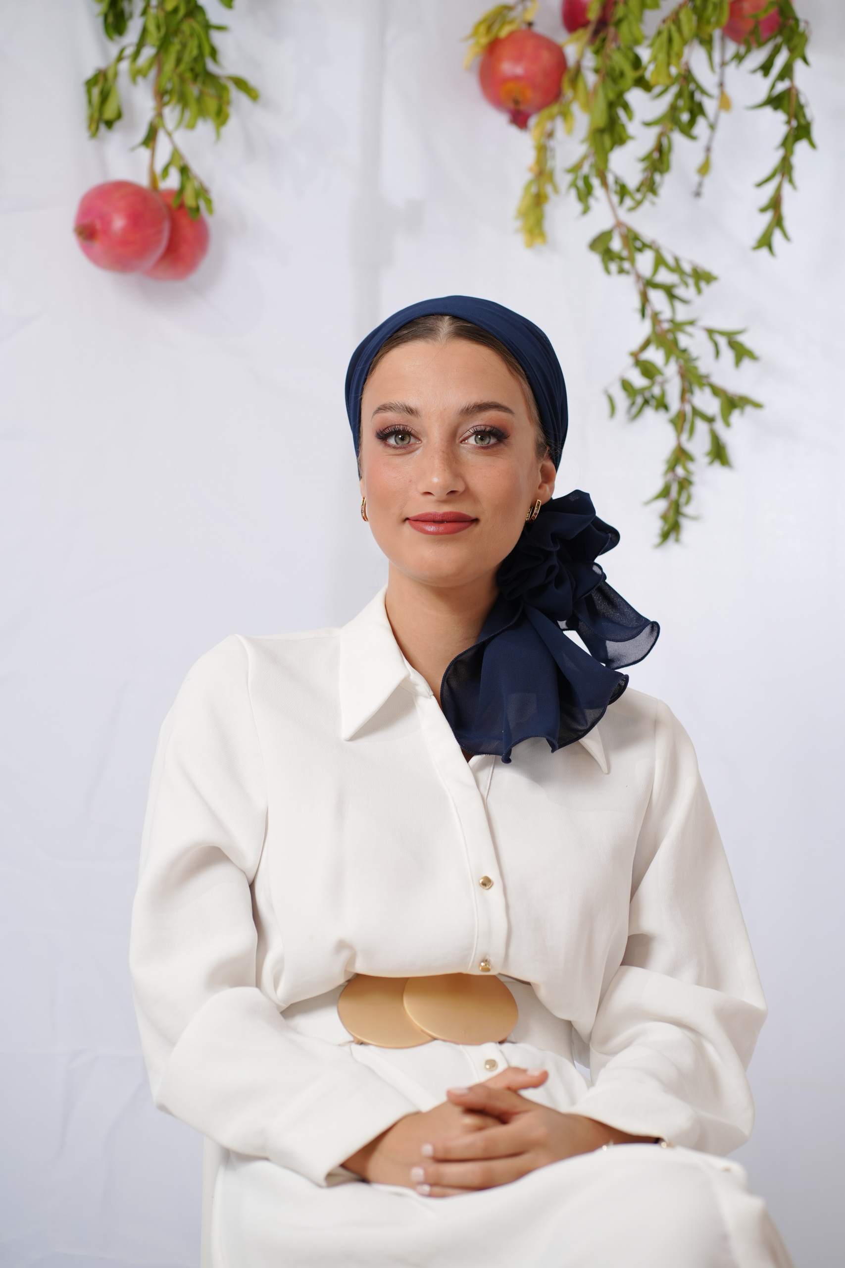 Muslin Headscarf Blue