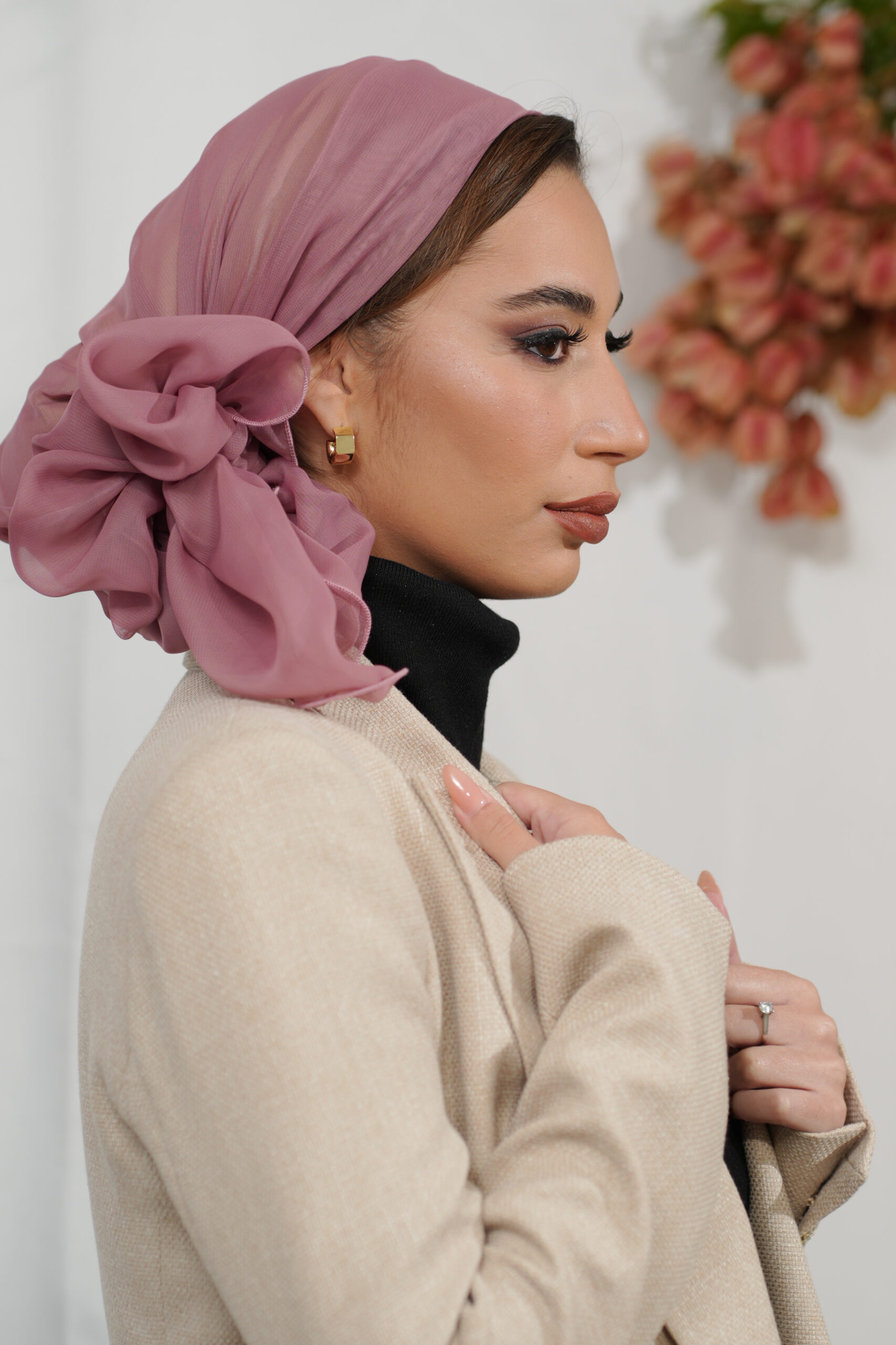 Muslin Headscarf Pink