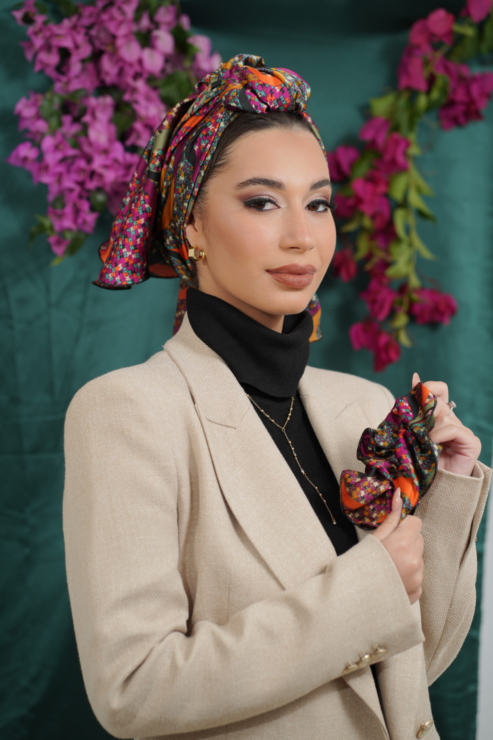 Colorful Printed Headscarf