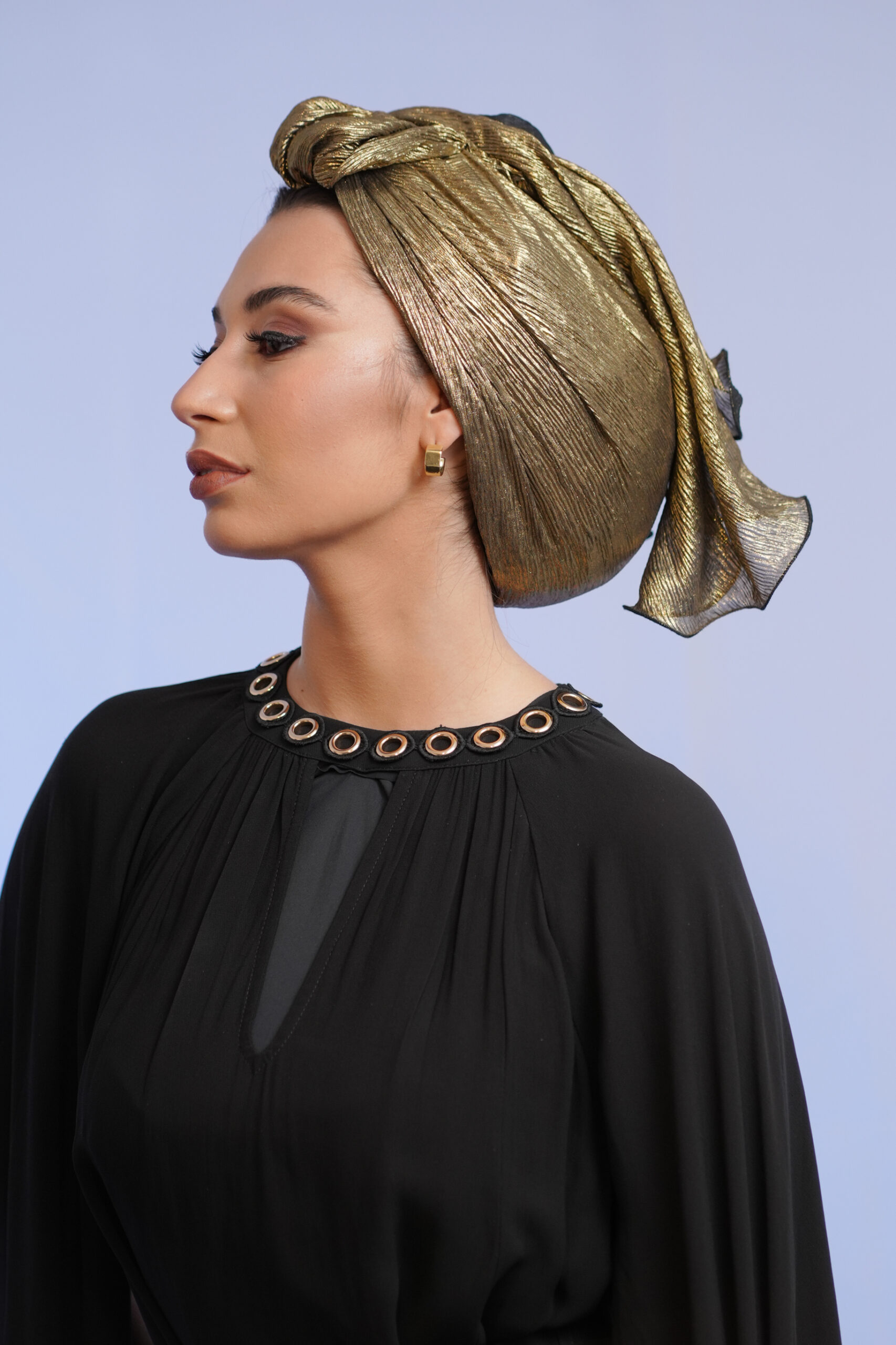 Special Evening Gold headscarf