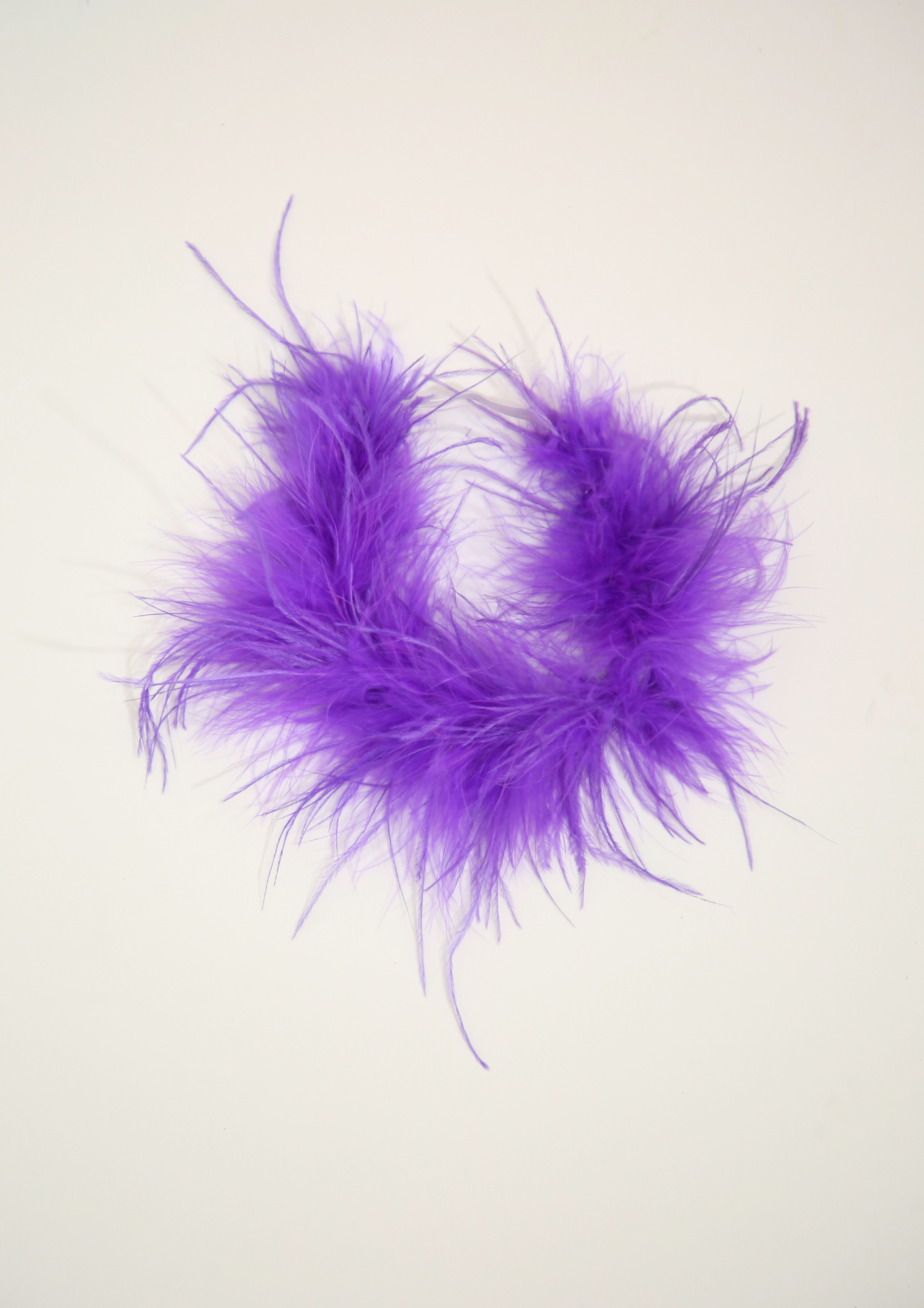Feathered Purple Srunchie (headscarf not included)