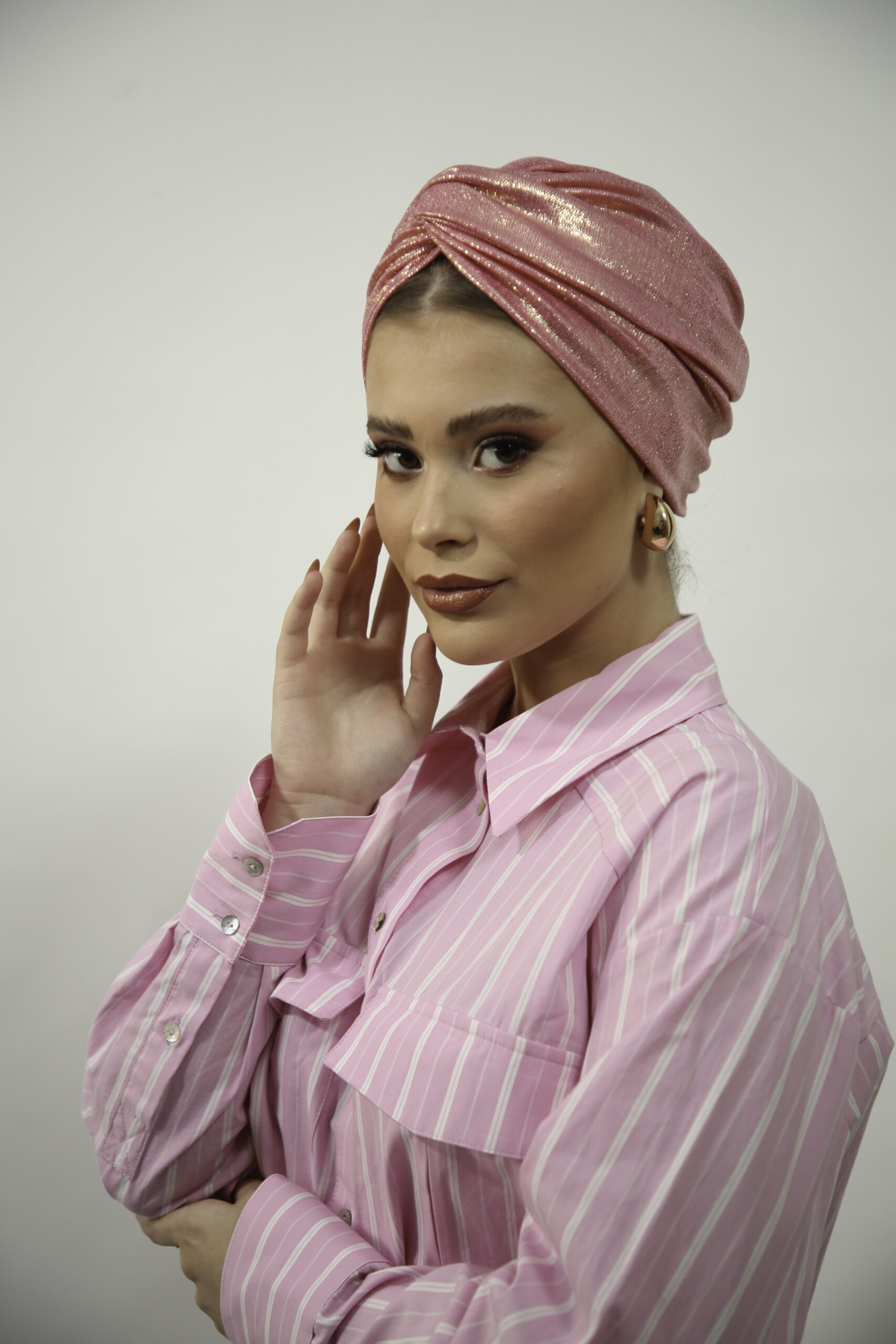 Shiny Pink Turban