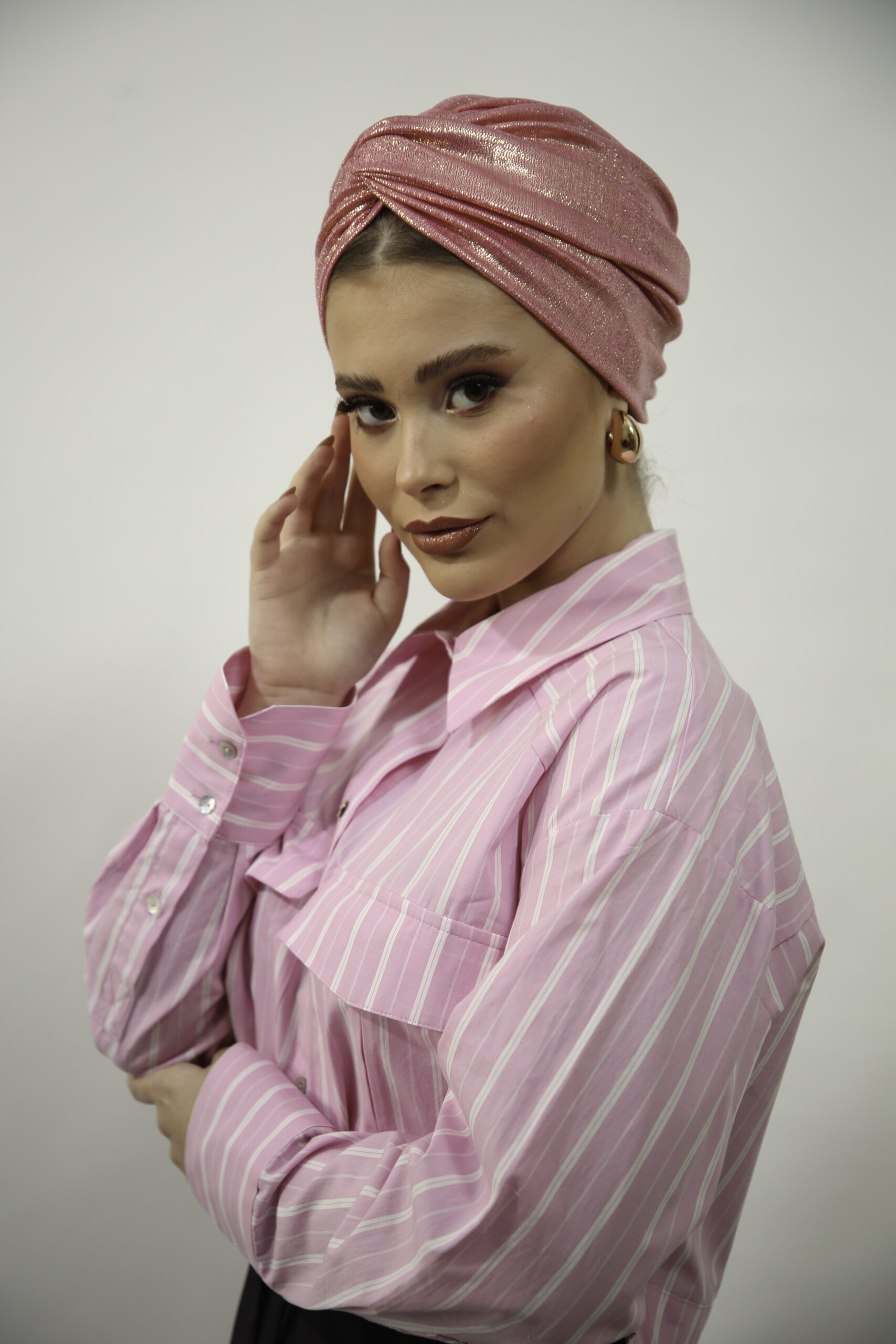 Shiny Pink Turban