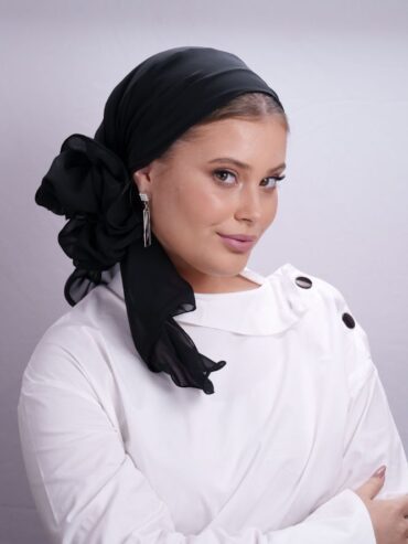 Muslin Headscarf Black