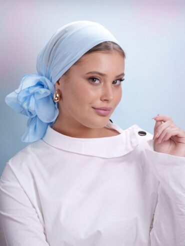 Muslin Headscarf Sky Blue