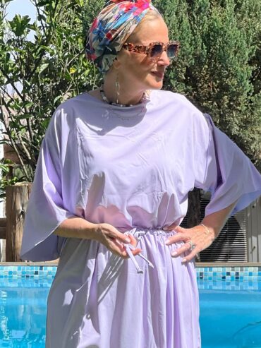 Purple Modest Swim Dress – One Size