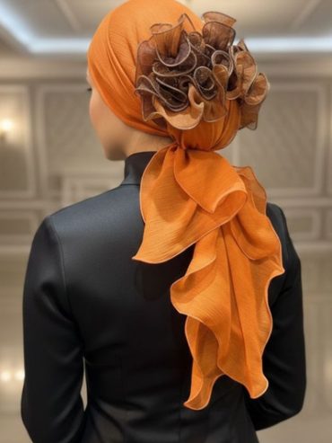 Set Cinderella + rubber band orange and brown