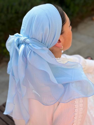 Light Blue Cinderella Headscarf
