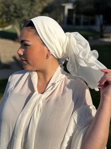 White Cinderella Headscarf