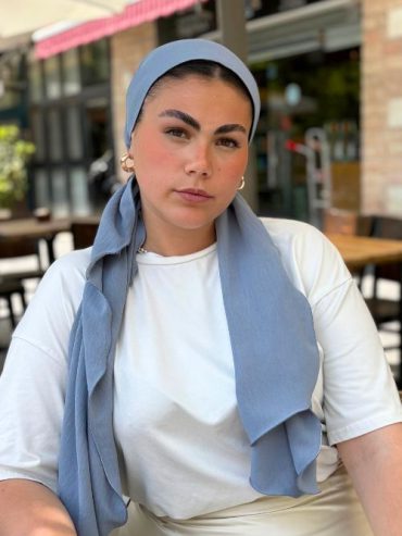B-click Ready to wear headscarf Muslin Lycra Jeans color