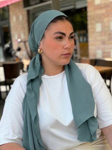 B-click Ready to wear headscarf Muslin Lycra Teal